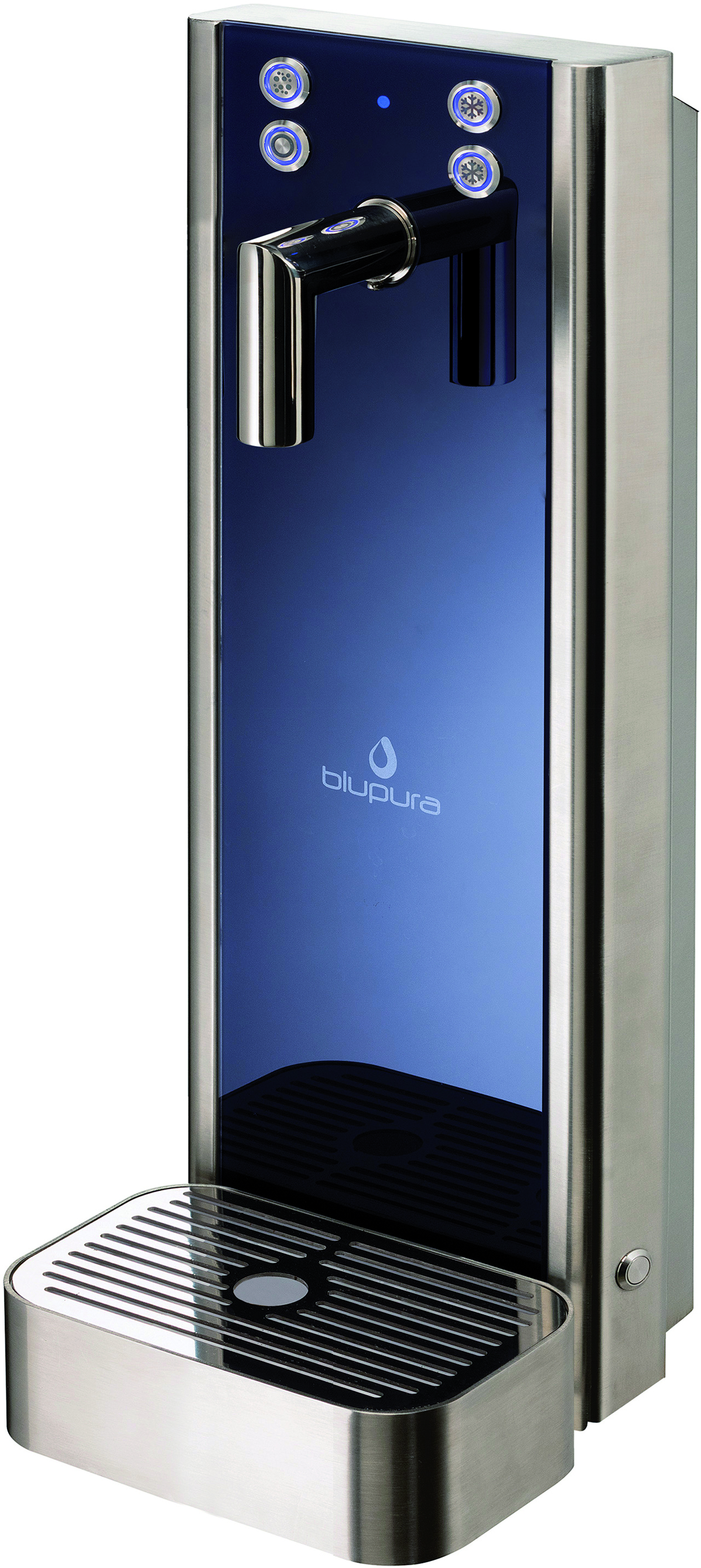 Wasserspender BLUGLASS ONE Tower 2W-901041-Blupura Wasserspender BLUGLASS ONE Tower 2W-901041-Wasserspender, Wasserausschanksäulen,  Oberthekenausführung-Blupura